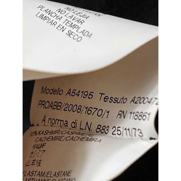 Versace Womens Black V Neck Long Sleeve Sweater Size 42 SKU 7360 - Picture 12 of 13